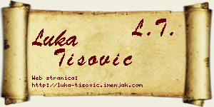 Luka Tišović vizit kartica